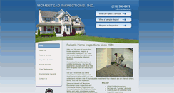 Desktop Screenshot of homesteadinsp.com